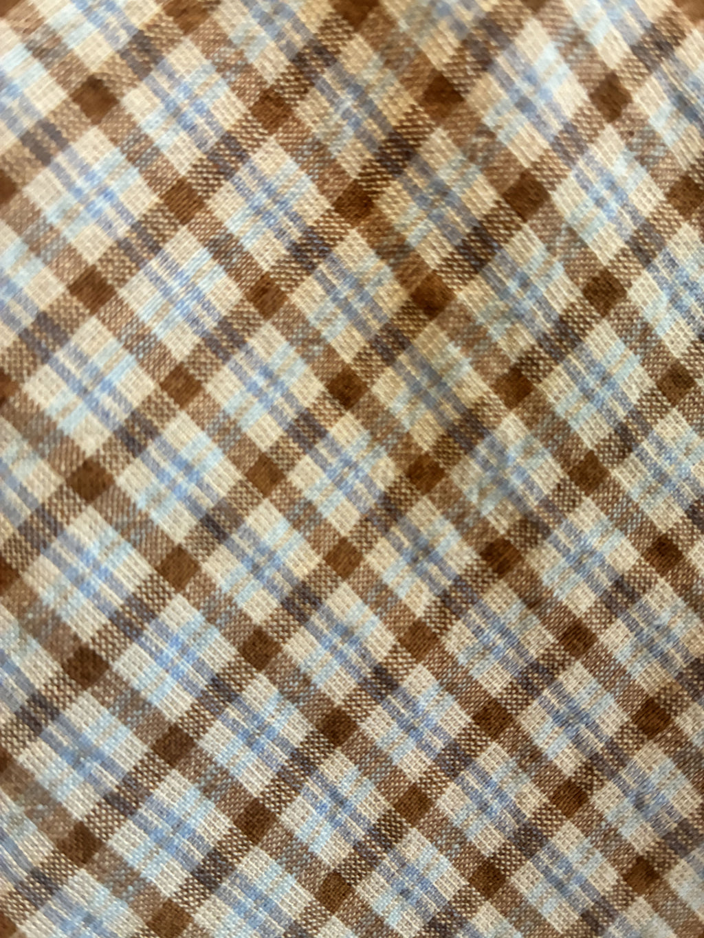 Pollera Escocesa Camel/Celeste