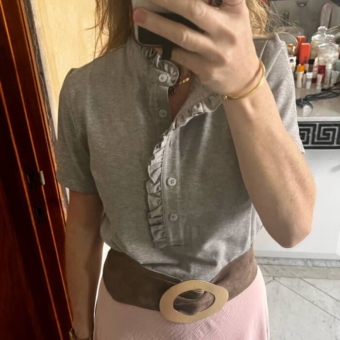 Polera Algodón Luz Gris
