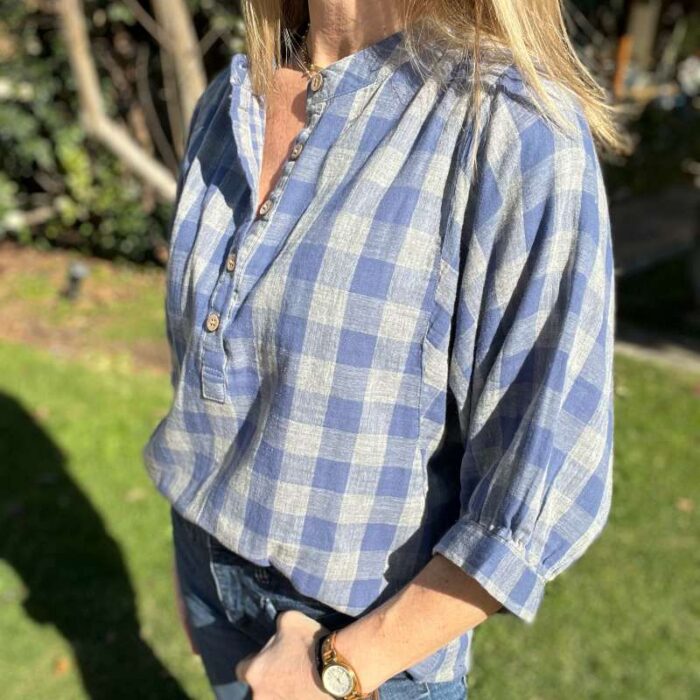 Blusa Clarisa Gris Azulino