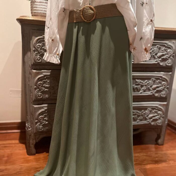 Pollera Carolina Verde - Imagen 2