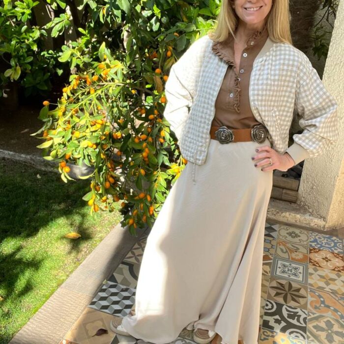 Pollera Carolina Beige