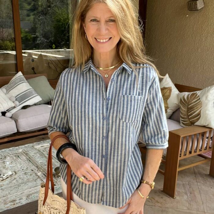 Blusa Líneas Azules - Imagen 2