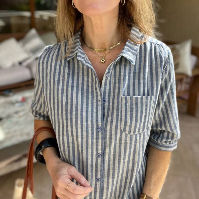 Blusa Líneas Azules