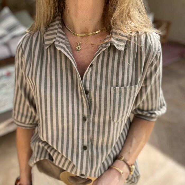 Blusa Líneas Verdes