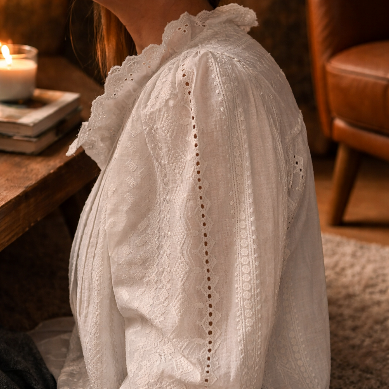 Blusa Cloudet Blanca - Imagen 3