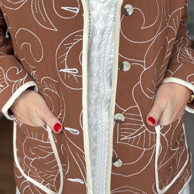 Chaqueta Café/Camel - Imagen 4