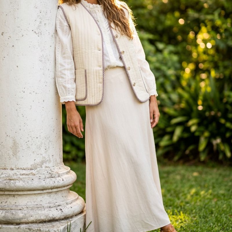 Chaqueta Reversible Cremita - Imagen 4